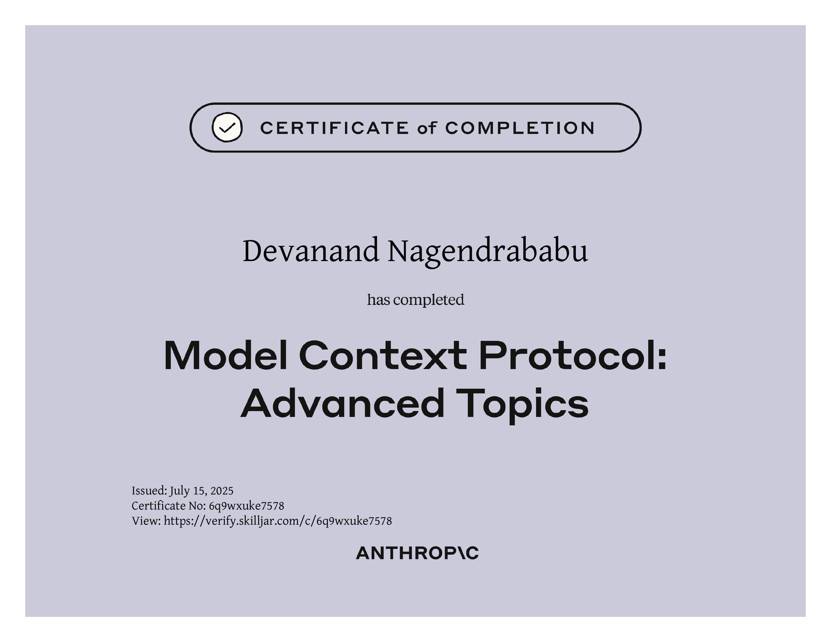 Model Context Protocol: Advanced Topics course thumbnail